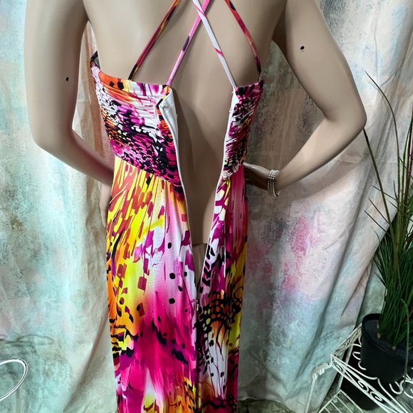 📌JS Boutique Eye-Catching Beaded Color Splashes Prom - Formal - Party Dress - Picture 10 of 16